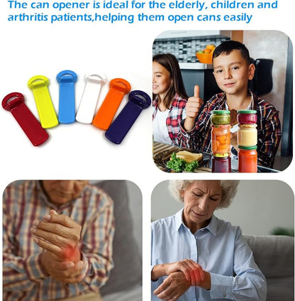 6 Pack Jar Key Opener for Weak Hands and Seniors Plastic Bottle Opener for Kitchen and Parties Effortless Jar Lid Vacuum Seal Popper Tool for Arthritis and Carpal Tunnel Relief