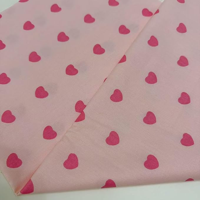 Cotton Fabric DIY Making Supplies Quilting Patchwork Fabric Fat Quarter Bundles DIY for Quilting Cotton Patchwork Cushions (Love Flower, 9.8 x 9.8 inches)