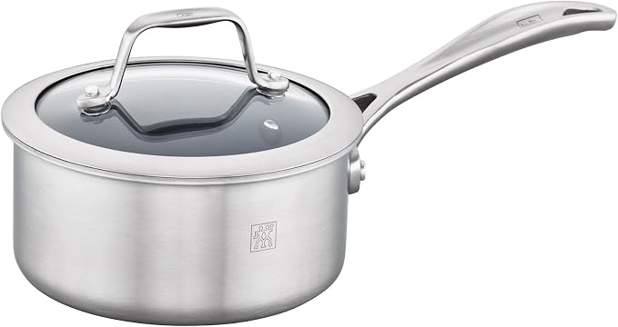 ZWILLING Spirit 3-ply 10-pc Stainless Steel Ceramic Nonstick Pots and Pans Set, Dutch Oven, Fry Pan