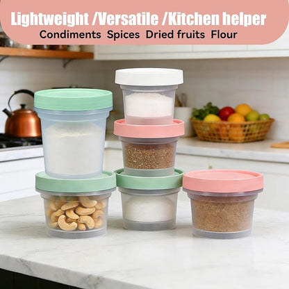ASEVAT 12 Pack 3.34 oz Food Storage Containers with Twist Lids – Leakproof BPA-Free Soup Containers, Microwave/Dishwasher Safe Freezer Containers for Meal Prep, Leftovers & Takeout