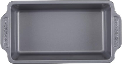 Farberware Nonstick Bakeware Set Includes Cookie Sheets/Baking Cake Muffin and Bread Pan, 8 Piece, Gray