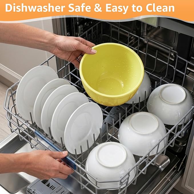GVODE Silicone Liners for KitchenAid Mixer, Silicone Bowl Liners for Kitchen Aid 4.5-5 Qt Tilt-Head Stand Mixer, Thickened Odorless Non-Stick Kitchenaid Silicone Bowl Liner, 3 Pack with Lids