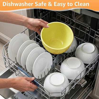 GVODE Silicone Liners for KitchenAid Mixer, Silicone Bowl Liners for Kitchen Aid 4.5-5 Qt Tilt-Head Stand Mixer, Thickened Odorless Non-Stick Kitchenaid Silicone Bowl Liner, 3 Pack with Lids