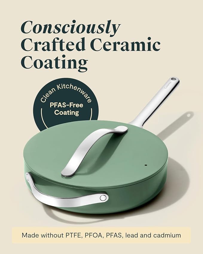 Caraway 10in (3qt) Saute Pan + 12in (4.5qt) Saute Pan Duo Gray