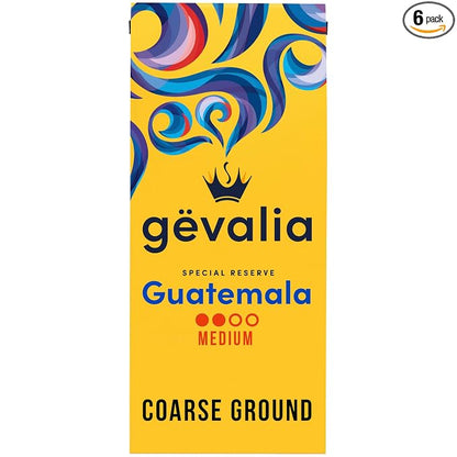 Gevalia Special Reserve Guatemala Single Origin Medium Roast Coarse Ground Coffee, 10 oz. Bag (Pack of 6)