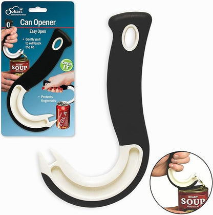 Ultimate Easy Open Ring Pull Can Opener 3 Pack by Jokari. Durable Non Slip Rubber Grip Makes Opening Aluminum Container Tabs Simple. Perfect for Protecting Nails and Folks with Joint Pain or Arthritis