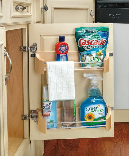 Rev-A-Shelf 11" Single Cabinet Door Mount Wood Storage Tray