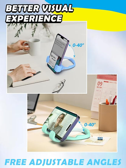 Gifts for Adults Men Women Teens: Girls Boys Gifts for Kids Thumbs Up Lazy Cell Phone Stand Holder for Desk Funny Gift for Dad Mom Wife Husband Teenage Stocking Stuffers Cool Gadget Trendy Stuff