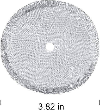 Secura French Press Replacement Screens, Stainless Steel Reusable Mesh Filter for 34 Ounce, 1 Liter Coffee Press, 4 Pack