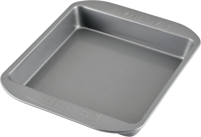Farberware Nonstick Bakeware 9x9 Baking Pan, Square Cake Pan, Gray