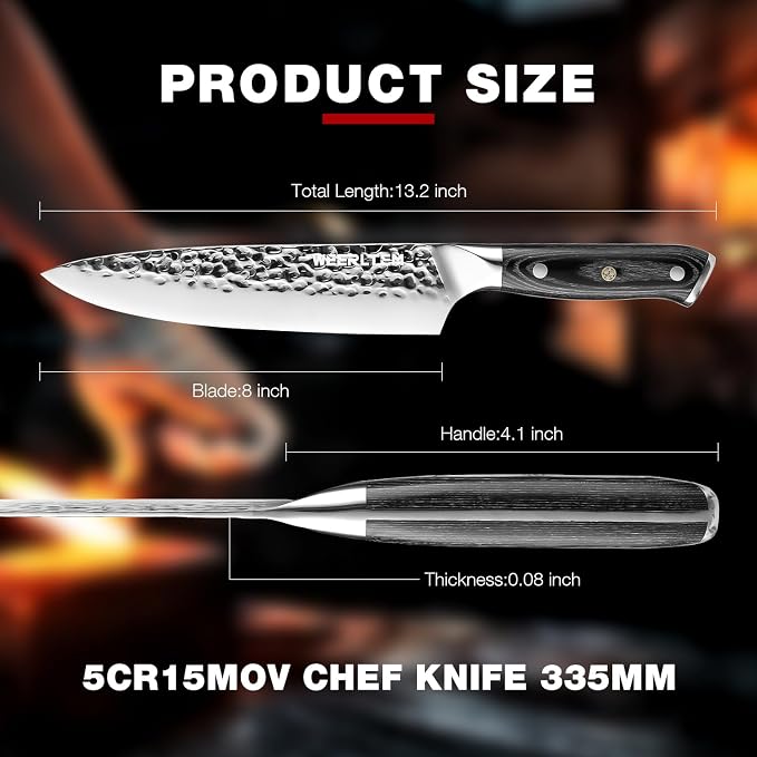 Damascus chef knife