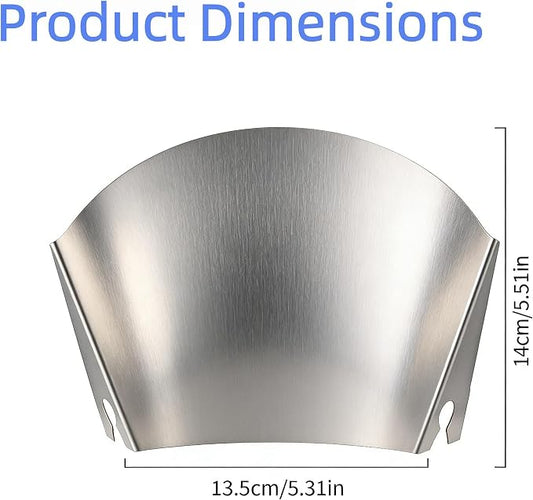 Stainless Steel Pouring Chute Compatible with KitchenAid Stand Mixer, Easy Pouring Guide for Flour & Liquids, Dishwasher Safe