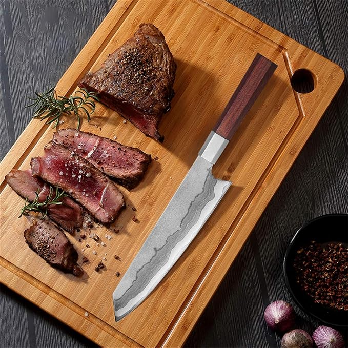 Professional Chef Knife Kitchen Knife Sharp Blade Cleaver Slicer Japanese 440C Steel Kitchen Knives Kitchen Tools Santoku Knife Cooking Cutter Meat Slicing knife Utility Knife Sashimi Knife Sushi