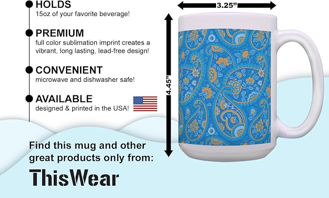 ThisWear Dog Dad Gifts For Men Best Poodle Dad Ever 15oz Ceramic Coffee Mug with Handle
