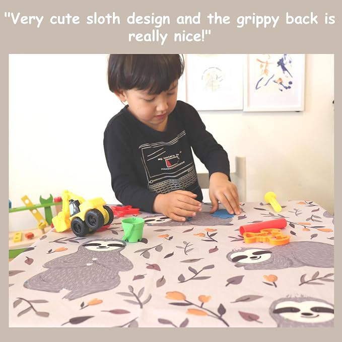 Splat Mat for Baby – Under High Chair Floor Mat Protects Wood, Vinyl and Carpet from Spills – Waterproof 4 Layer Baby Mat with Anti-Skid Backing Deters Bunching and Sliding (51” x 51”)