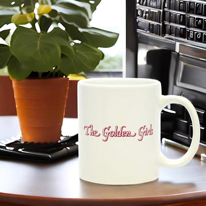 Golden Girls Coffee Mug and Stainless Steel Water Bottle Set - Bundle of 11oz Ceramic Coffee Cup, 34oz Bottle, Enamel Pin, More | Golden Girls Gifts