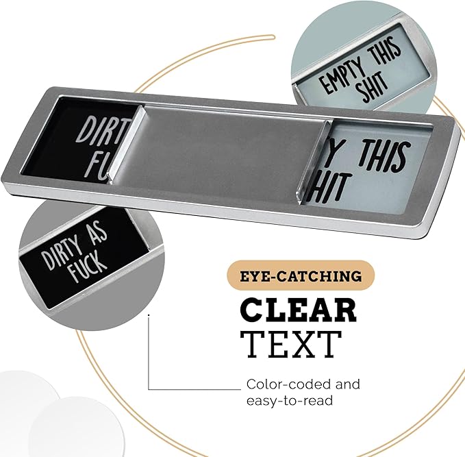 Kitchen Dishwasher Clean Dirty Magnet Funny Sign for Home Organization, Kitchen Gadgets, Home Decor, Kitchen Accessories, Dirty Clean Indicator Slider, Laundry Room Organization Magnets, Cute
