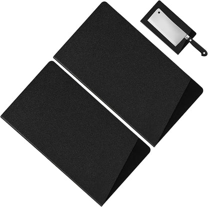 Knife Guards, 2pcs 8in Universal Knife Edge Guards, Non-BPA Knife Sheath, Waterproof Abrasion Resistant Felt Lined Knife Cover Sleeves Knife Protectors