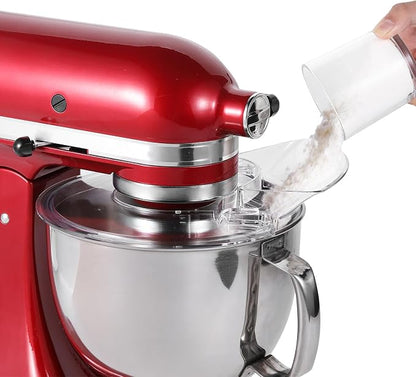 Pouring Shield for KitchenAid 4.5-5 Quart Tilt-Head Stand Mixers, Splash Guard with Removable Pour Spout, Fits Stainless Steel, Glass & Ceramic Mixer Bowls