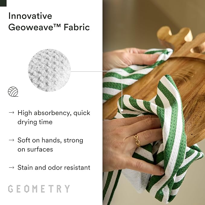 GEOMETRY Christmas Kitchen Towels - Quick Dry Microfiber Cloth Dish Towels for Kitchen Drying - Premium Quick Dry Towel 3-Pack Set - Jubilee Tea Towel