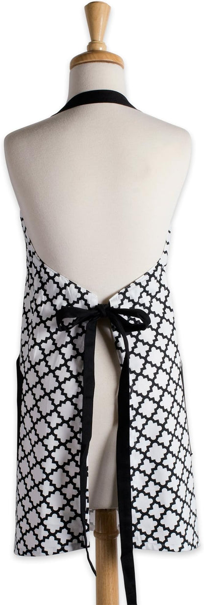 DII Lattice Basics Collection Kitchen Essentials, Apron, White
