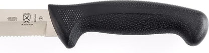 Mercer Culinary Millennia Black Handle Scalloped Utility Slicer, 9-Inch