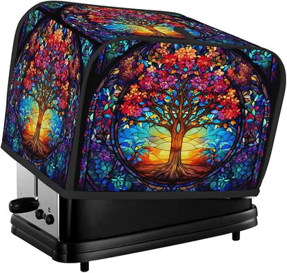 Tree Of Life Toaster Cover 4 Slice Wide Slot Washable Toaster Covers | Art Dust and Fingerprint Protection Bread Maker Covers for Kitchen Accessories Decor Bakeware Women Gift