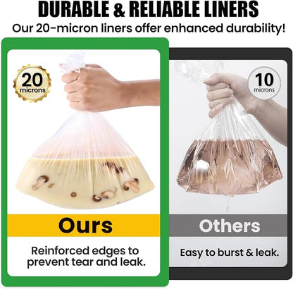 OLESBUR 30 Count Slow Cooker Liners, 13"x21", Fits 3-8 Quarts, Disposable Pot Liners Compatible with Crockpot, Oval Large Size, BPA-Free Cooking Bags, Kitchen Accessories, Cook with Ease