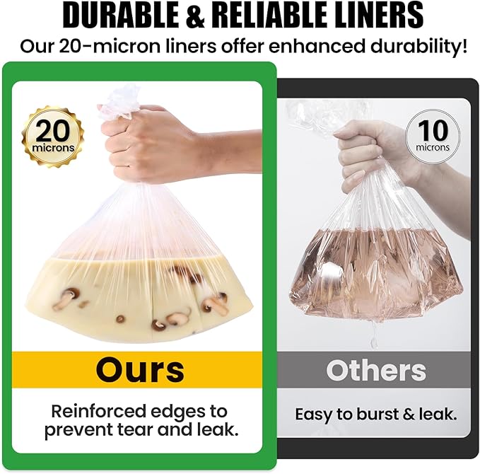 OLESBUR 20 Count Slow Cooker Liners, 13"x21", Fits 3-8 Quarts, Disposable Pot Liners Compatible with Crockpot, Oval Large Size, BPA-Free Cooking Bags, Kitchen Accessories, Cook with Ease