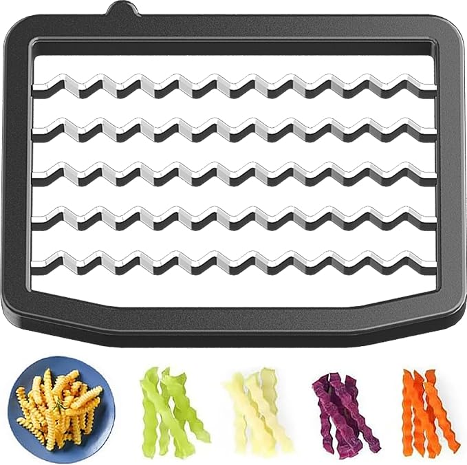 Electric Vegetable Chopper Blade Accessory, Crinkle Potato Blade, Wavy Cutter for GJ817