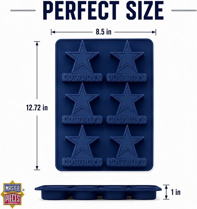 FanPans NFL Dallas Cowboys Silicone Muffin Pan - Dishwasher Safe, Great Dallas Cowboys Gifts for Men
