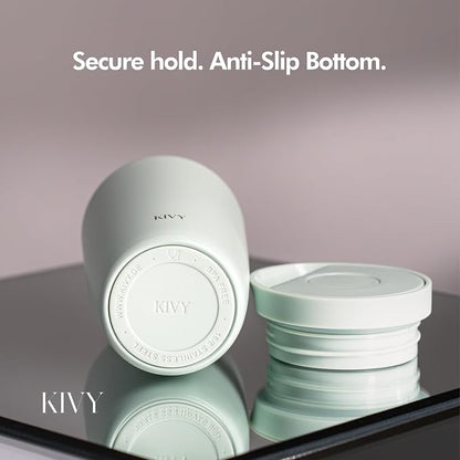 KIVY Travel Coffee Mug Tumbler [24h Cold | 6h Hot] Insulated Coffee Tumbler Stainless Steel - Leak Proof Coffee Travel Mug - 16oz Insulated cup to go for hot & cold drinks - Cups for Women & Men