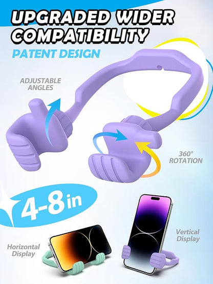 Graduation Gifts for Teens Girls Kids Cell Phone Stand: UPGRADE Adjustable Thumbs Up Lazy Phone Holder for Desk Fun Gadget Stocking Stuffers Teenager Boys Adult Wife Women Mom Tween Gift Trendy Stuff