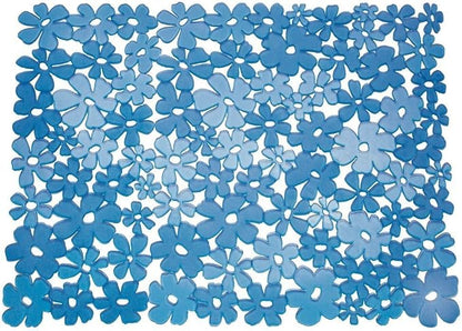 InterDesign Blumz Kitchen Sink Protector Mat - Large, Blue