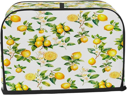 Toaster Cover 4 Slice Wide Slot Tropical LemonBread Toaster Oven Dustproof Cover Small Appliance Kitchen Covers Dust and Fingerprint Protection for Women Gift 4 Slice