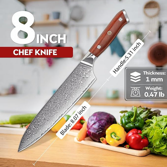 Purple Dragon Carbon Steel Slicing for Sourdough,Cake and Fruits,GiftBox,Annive Idea Gift