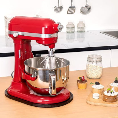 Stand Mixer Mat Compatible with Kitchenaid Bowl Lift 5-8 Qt Stand Mixer Kitchenaid Mixer Accessories, Appliance Sliders for Kitchen Appliance Wood Sliding Tray for Stand Mixer