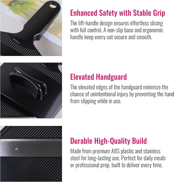 Cabbage Slicer Smart Ultra-Thin Julienne - 0.04 inch Professional Thin Sauerkraut Coleslaw Cutter Japanese Stainless Steel Blade Food Fruit Slicing Shredder