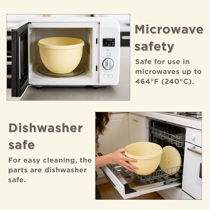 7 Qt 3-Pack Multicolor Silicone Liners with Vented Lids Compatible with KitchenAid Mixer, 2mm Extra-Thick Silicone Bowl Insert for Baking and Cooking, Mixer Parts & Accessories