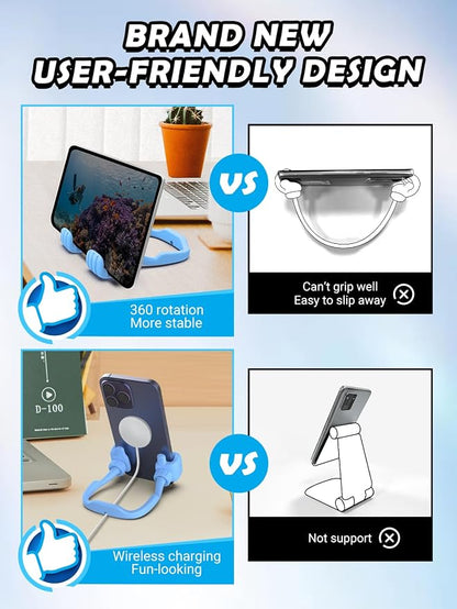 Graduation Gifts for Teens Girls Boys Kids Cell Phone Stand: UPGRADE Adjustable Thumbs Up Lazy Phone Holder for Desk Cool Gadgets Fun Birthday Gift Idea for Son Daughter Stocking Stuffers Cute Things