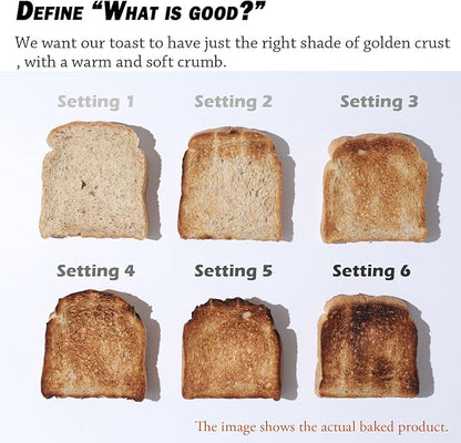 Commercial Grade Toaster 4 Slice 225 pcs/Hour 1800W Industrial Toasters Wide Slot 6-Settings Stainless Steel Heavy Duty for Restaurant Bagels,muffin,Tray, Bread, Breakfast, Texas Toast