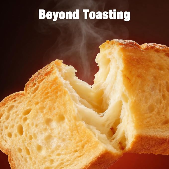2 Slice Toaster, Smart Digital Touchscreen with Memory Function, 1.5" Extra-Wide Slots, 5 Bread Types & 6 Browning Settings, 900W for Fast Toasting, Defrost & Reheat Modes