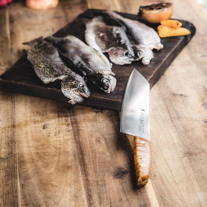 F. DICK – VIVUM Chef Knife – Allround Knife with 8.2" blade & 58 HRC - Ideal for meat, fish & vegetables - Stainless steel - Ultra sharp - Birchwood handle – Made in Germany