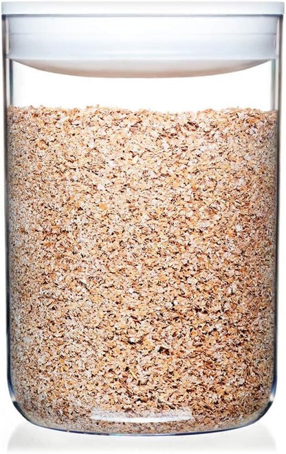 Click Clack Pantry Canister, 4.2-Quart, White Lid