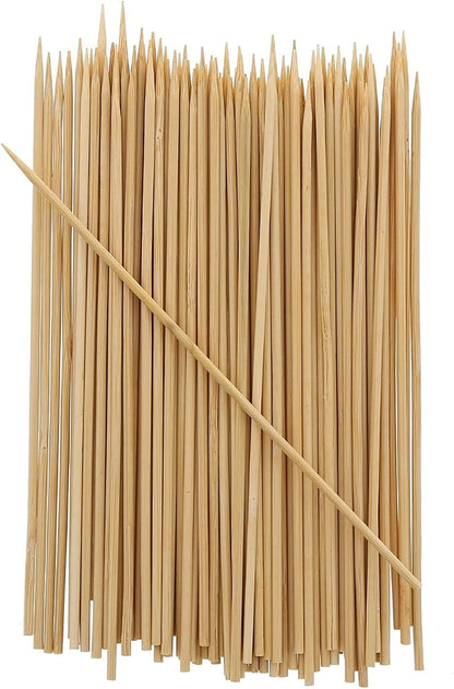 Royal 6 Inch Disposable Bamboo Skewers, Round, for Grilling Meat, Satays, and Skewered Vegetables, Package of 100