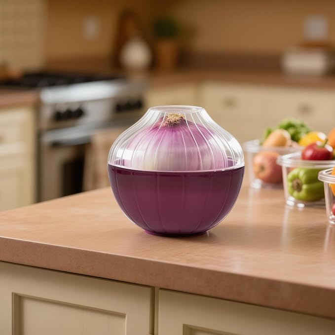 Onion Storage, Avocado Saver Keeper, Reusable Tomato Lemon Holder Storage Container (5 Set)