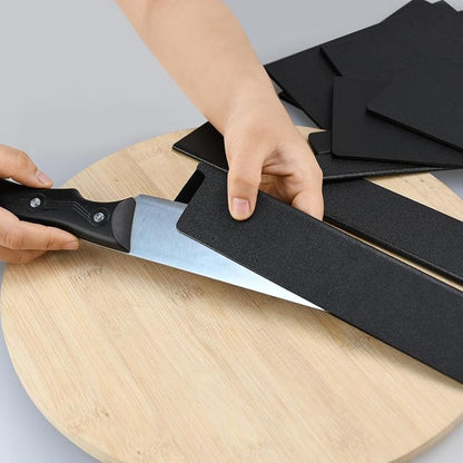Knife Guards, 2pcs 8in Universal Knife Edge Guards, Non-BPA Knife Sheath, Waterproof Abrasion Resistant Felt Lined Knife Cover Sleeves Knife Protectors