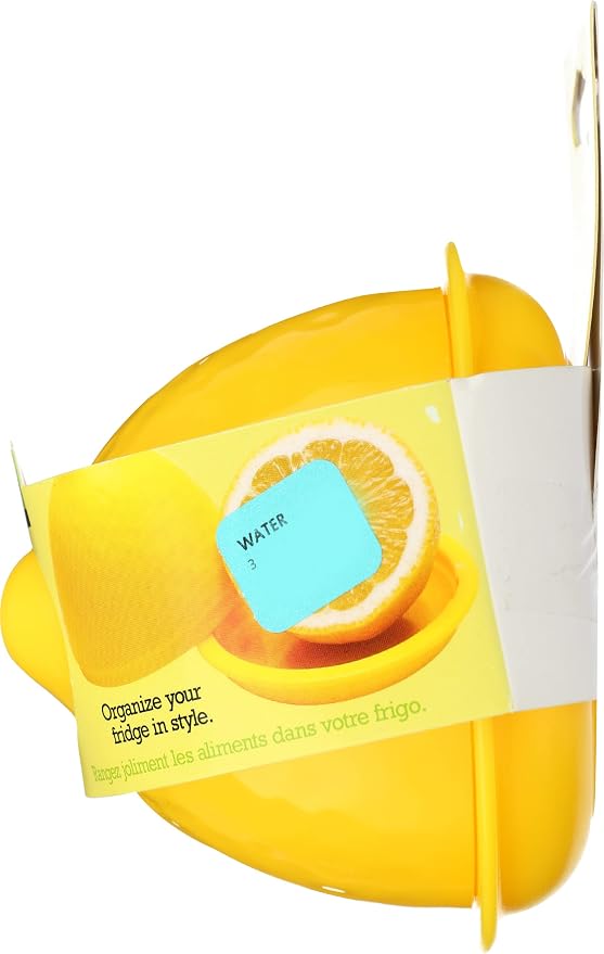 Joie Fresh Pod Lemon Storage Container, Keeps Leftover Half Flavorful and Firm in Fridge, Reusable Kitchen Gadget, BPA Free, Dishwasher Safe