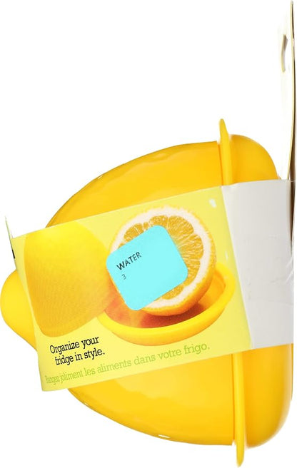 Joie Fresh Pod Lemon Storage Container, Keeps Leftover Half Flavorful and Firm in Fridge, Reusable Kitchen Gadget, BPA Free, Dishwasher Safe