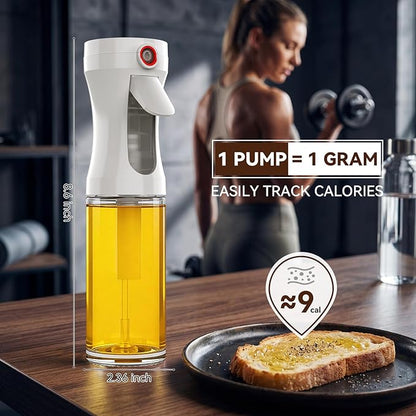 Olive Oil Sprayer for Cooking,Glass Oil Sprayer Mister Spray Bottle, 1g Per Press Oil Spritzer, Olive Oil Spray Bottle Dispenser for Air Fryer, Salad, Grilling, Kitchen Gadgets Essentials Tools